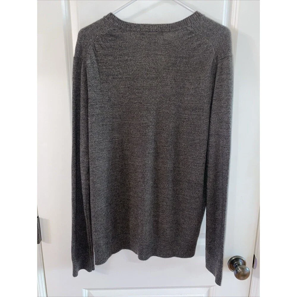 Banana Republic Brown Charcoal Gray Silk Cashmere Blend Lightweight Sweater - XL